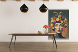 70s style PRINTABLE WALL ART, 4 Unique Vintage Design Prints, Retro Midcentury Wall Decor, Arcimboldo style