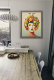 70s style PRINTABLE WALL ART, 4 Unique Vintage Design Prints, Retro Midcentury Wall Decor, Arcimboldo style