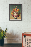 70s style PRINTABLE WALL ART, 4 Unique Vintage Design Prints, Retro Midcentury Wall Decor, Arcimboldo style