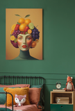 70s style PRINTABLE WALL ART, 4 Unique Vintage Design Prints, Retro Midcentury Wall Decor, Arcimboldo style
