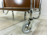 Walnut 1960s FOLDING BAR CART by Bremshey Westgermany