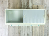 Rare off-white gray 1960s Medicine Bathroom WALL CABINET with sliding doors
