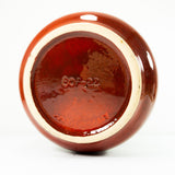 1960s XL CERAMIC PLANTER red white beige by Scheurich 807-22 Westgerman Pottery