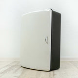 1960s Black White ITALIAN DESIGN Medicine Cabinet by Plastic Press Milano