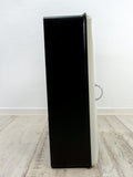1960s Black White ITALIAN DESIGN Medicine Cabinet by Plastic Press Milano