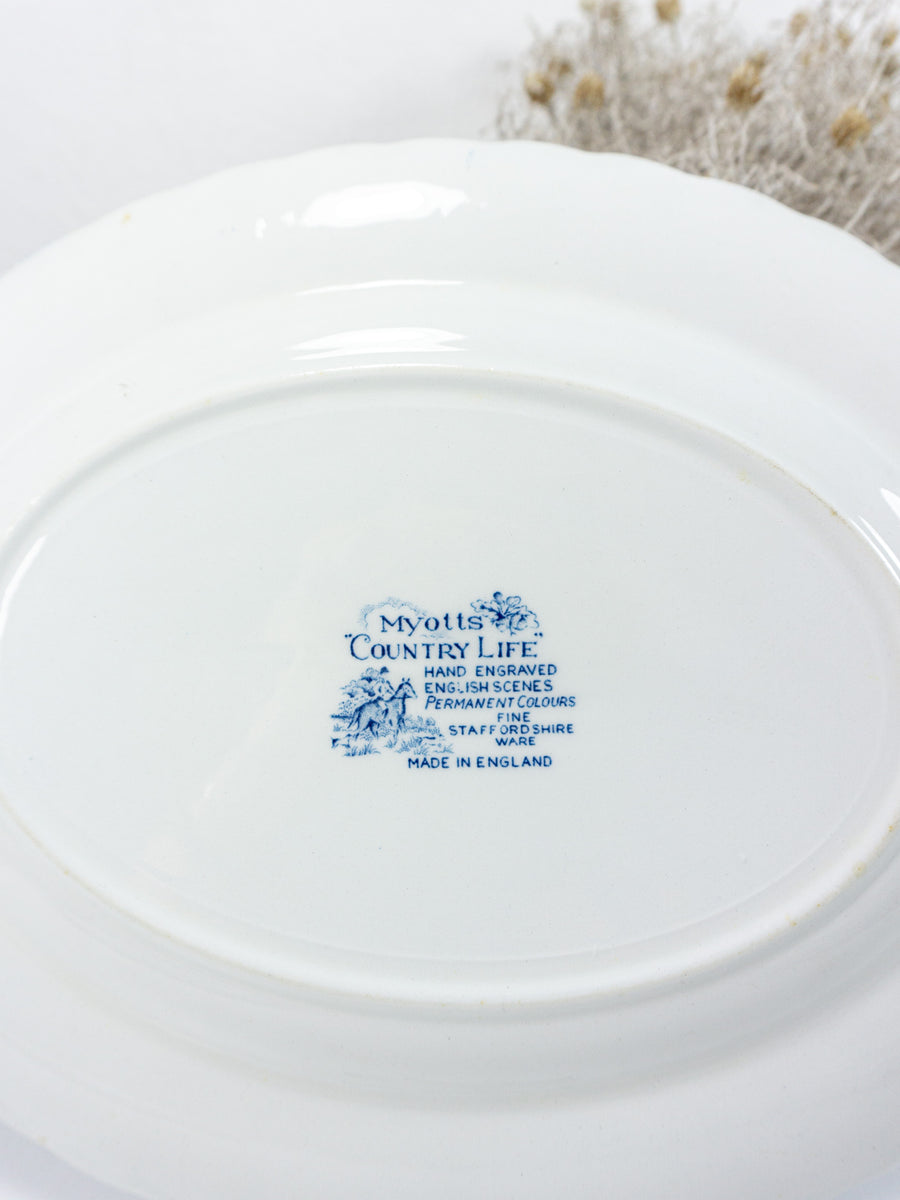 MYOTTS COUNTRY LIFE, Serving Platter, Fine Staffordshire Hand