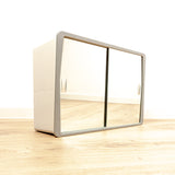 1960s Midcentury MEDICINE or Bathroom CABINET 'Gerda' with MIRROR Sliding Doors