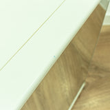 Minimalist 1970s white midcentury bathroom MEDICINE CABINET one MIRROR door