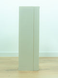 Minimalist 1970s white midcentury bathroom MEDICINE CABINET one MIRROR door