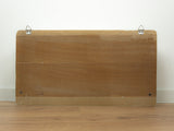 1950s vintage wooden KITCHEN WALL CABINET pastel sliding doors