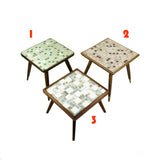 1960s Ceramic MOSAIC PLANT STOOL in 3 variations