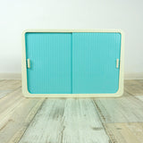Original Westgerman 60s turquoise BATHROOM Medicine CABINET 1 of 2