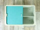 Original Westgerman 60s turquoise BATHROOM Medicine CABINET 1 of 2