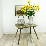 1930s VINTAGE rustic wooden MILKING STOOL bench