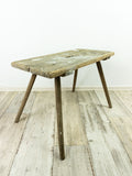 1930s VINTAGE rustic wooden MILKING STOOL bench
