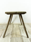 1930s VINTAGE rustic wooden MILKING STOOL bench
