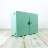 1960s TURQUOISE mint green Italian Bathroom Medicine CABINET by CM Torino