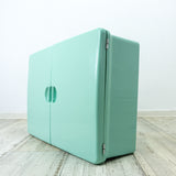 1960s TURQUOISE mint green Italian Bathroom Medicine CABINET by CM Torino