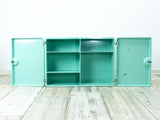 1960s TURQUOISE mint green Italian Bathroom Medicine CABINET by CM Torino