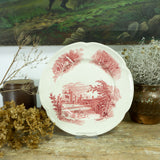 Rare 1930s vintage ENGLISH "HADDON HALL" rose pink Tableware by Johnson Brothers