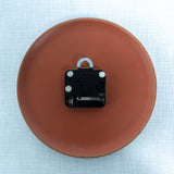 1980s German handpainted ceramic WALL CLOCK by KMK West Germany