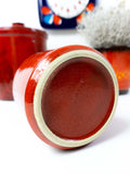 1960s Carstens Tönnishof WGP CERAMIC PLANTER, high glossy fire red