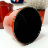 1960s Carstens Tönnishof WGP CERAMIC PLANTER, high glossy fire red