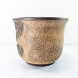 1960s midcentury beige brown CERAMIC PLANTER POT 021/16 Westgerman Pottery