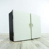 1960s Black White ITALIAN MEDICINE CABINET by Plastic Press Milano 1 of 2