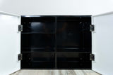 1960s Black White ITALIAN MEDICINE CABINET by Plastic Press Milano 1 of 2