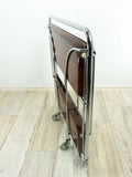 1960s Midcentury Trolley Rosewood FOLDING CART by Bremshey Westgermany