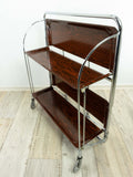 1960s Midcentury Trolley Rosewood FOLDING CART by Bremshey Westgermany