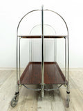1960s Midcentury Trolley Rosewood FOLDING CART by Bremshey Westgermany