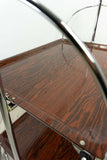1960s Midcentury Trolley Rosewood FOLDING CART by Bremshey Westgermany
