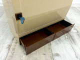 1970s Midcentury Caramel Brown BATHROOM MEDICINE CABINET 'Gerda', Westgermany