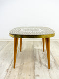 Square 60s midcentury MOSAIC SIDE TABLE plant stand Westgermany