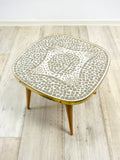 Square 60s midcentury MOSAIC SIDE TABLE plant stand Westgermany