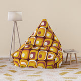 Mid Century Modern Bean Bag Chair Cover – Retro 70s Vintage Lounge Seat