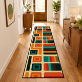 70s Retro Runner Rugs | Midcentury Style Floor Runners