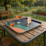 Large Retro Plastic Tray – 70s Midcentury Style Lap Tray for Kitchen or Garden
