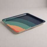 Large Retro Plastic Tray – 70s Midcentury Style Lap Tray for Kitchen or Garden