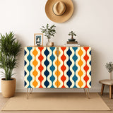 Retro 70s Tripod Floor Lamp:  Midcentury Modern Lighting with Remote