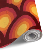 Retro 70s Peel & Stick Wallpaper – Midcentury Modern Wall Mural Deco