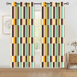 Multi Sizes Blackout Curtains - 60s Retro Pastel Pattern Drapes