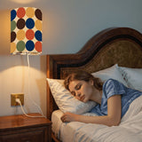 70s Retro Wall Sconces Set –  Smart LED, Multicolor Dots