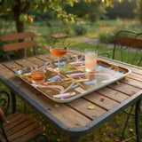 Midcentury Modern Serving Tray – Large 50s Retro Plastic Dinner Tray