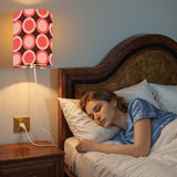 70s Retro Wall Sconces Set – Smart LED, Pink Brown Geometric Circles