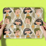 Large Atomic Retro 60s Serving Tray – Midcentury Dinner Lap Tray