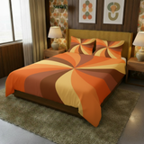 70s Retro Quilt Cover Set – Midcentury Bedding in All Sizes