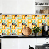 Retro 60s Self-Adhesive Wall Panel Kit: Stick & Peel Waterproof PVC Tiles